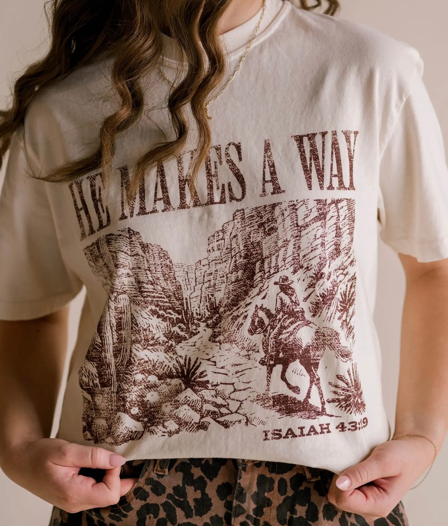 He Makes A Way Wester Graphic T-Shirt
